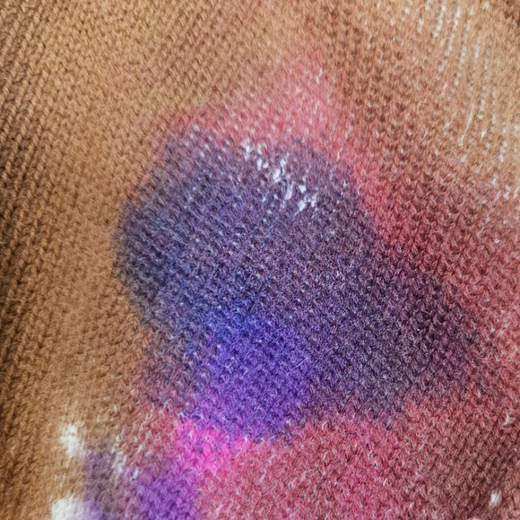 Natural Life Tie Dye Sweater Pullover Crew Neck Long Sleeve Women Size S M - Picture 3 of 5